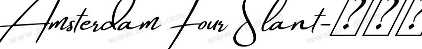 Amsterdam Four Slant字体转换